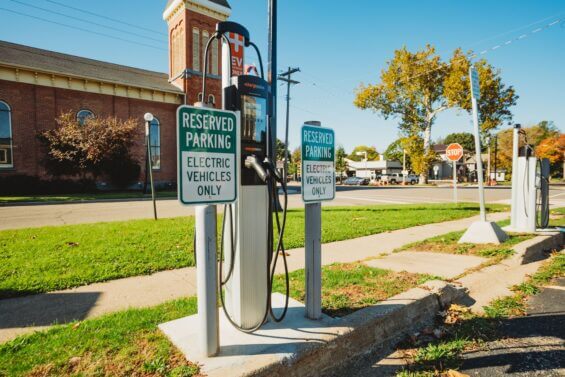 Electric Vehicle (EV) charging station.