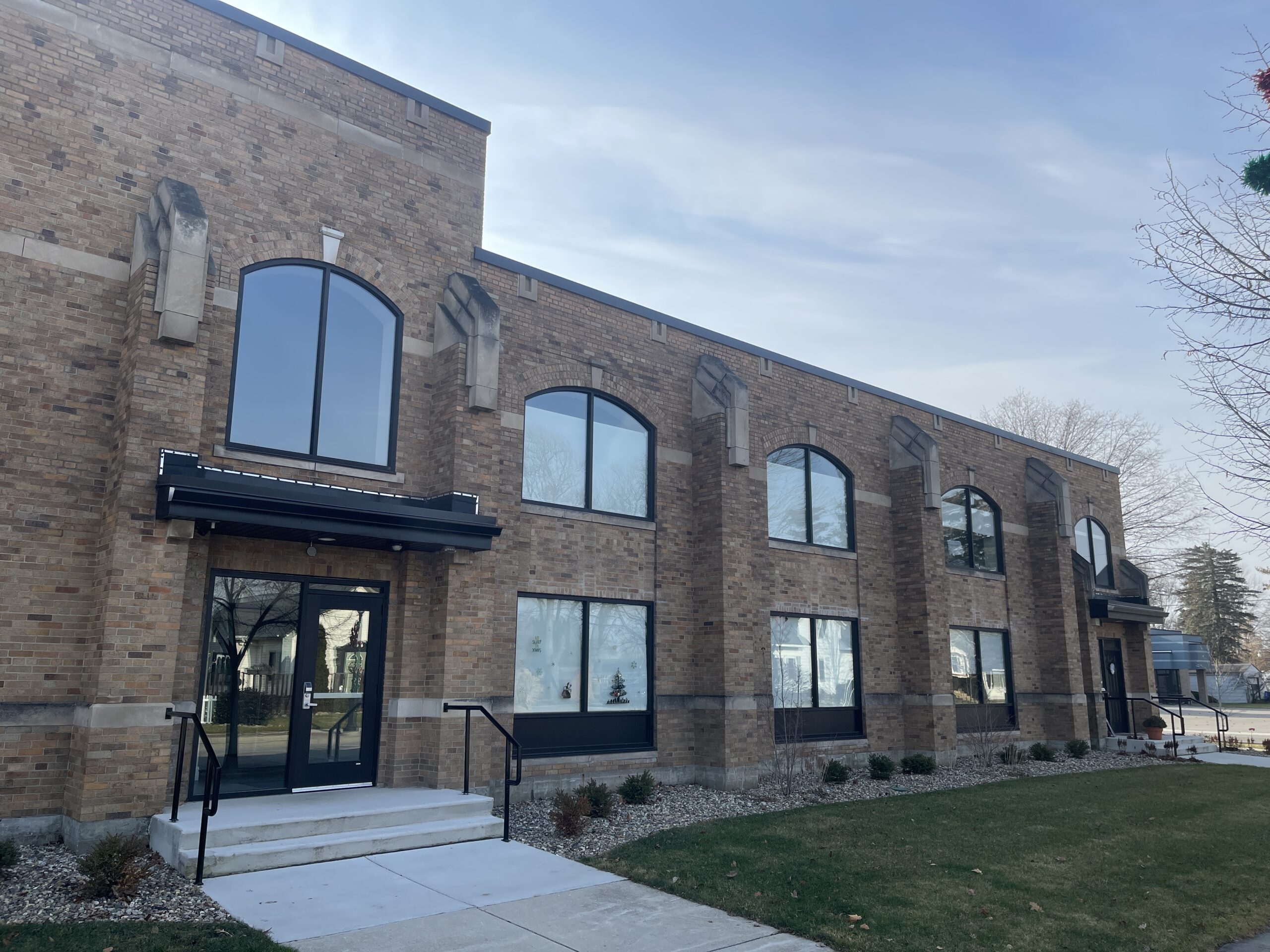exterior view of entrance to building