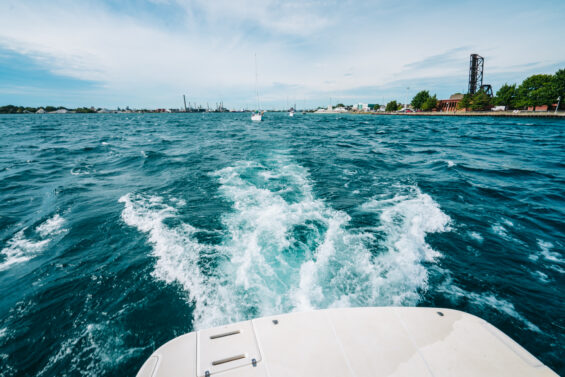 boat on lake, marine technology in Michigan